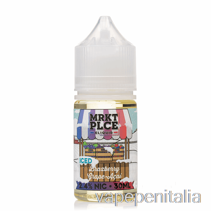 Vape In Italy Ghiaccio Uva Brazberry Acai - Sali Mrkt - 30ml 24mg